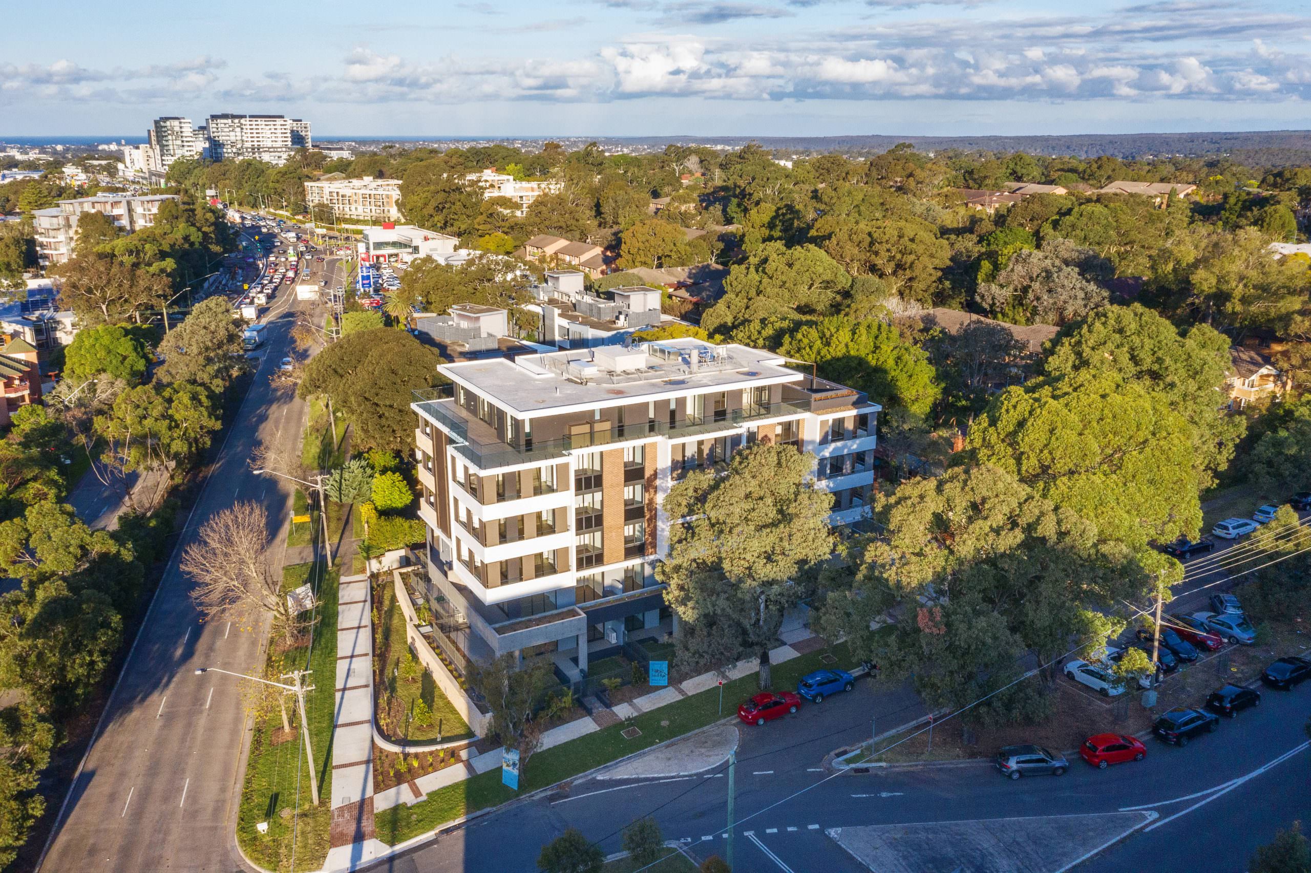 Sia apartments in Sutherland aerial shot
